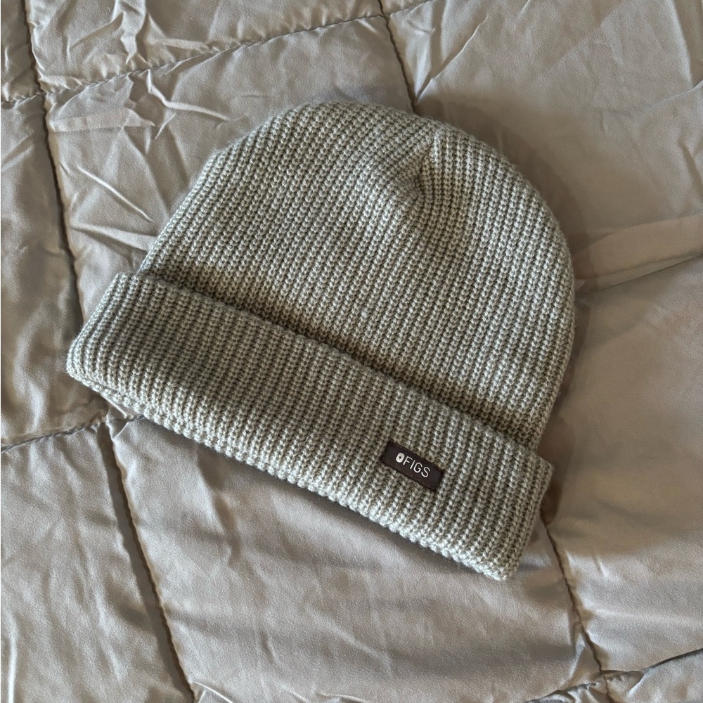 NWOT Figs Scrubs Gray Oversized Beanie